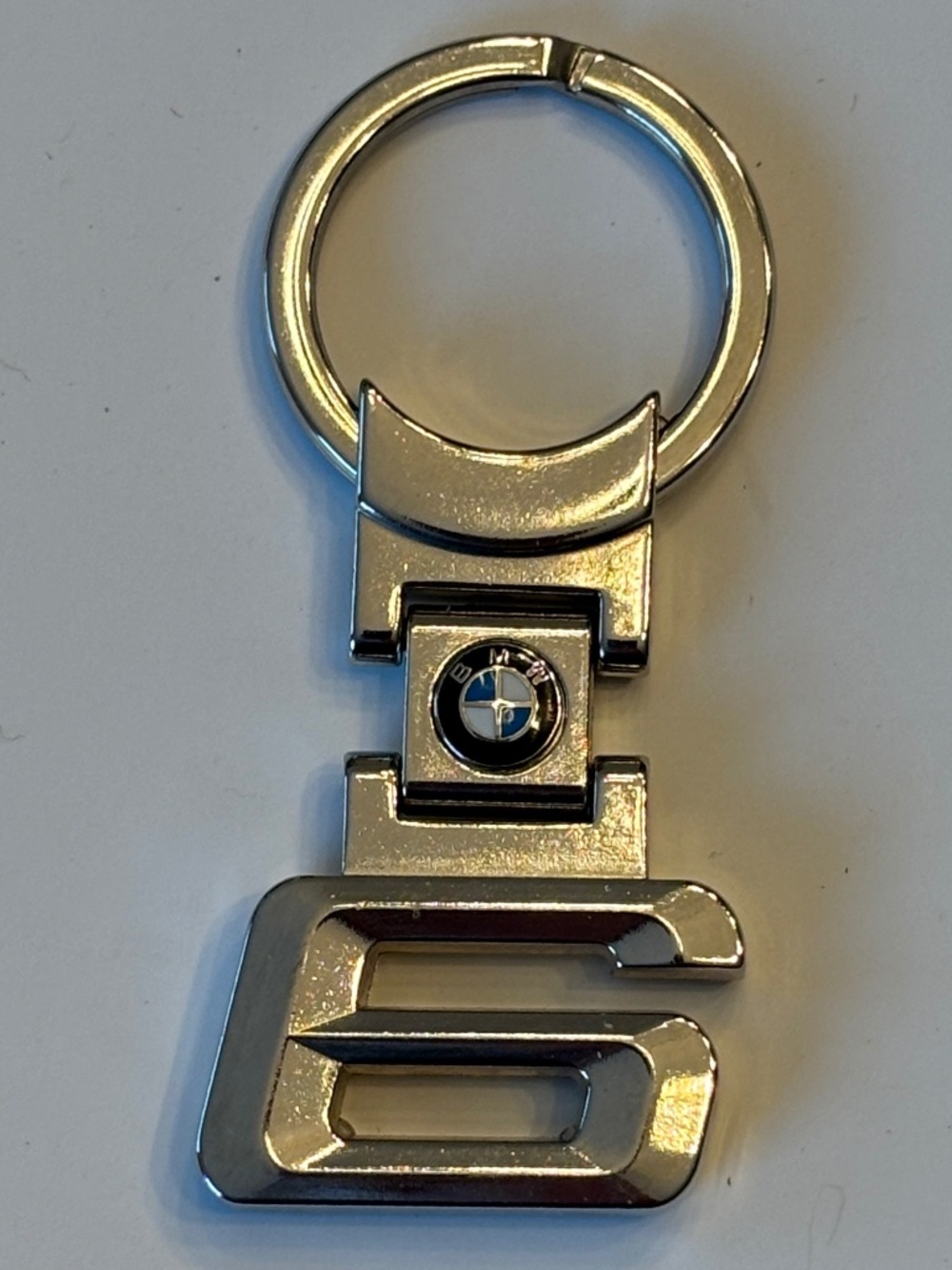 Genuine BMW 6 Series Style Chrome Metal Key Chain